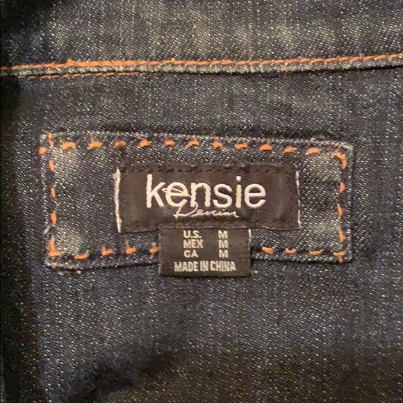 kensie denim jacket - Picture 3 of 3